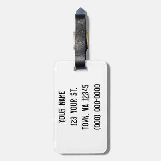 Étiquette À Bagage Les squelettes (Dos Vertical)