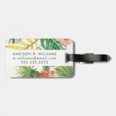 Étiquette À Bagage Les tropiques douces (Dos horizontal)