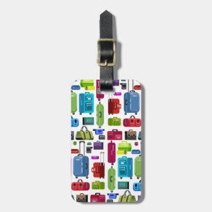Étiquette À Bagage Les valises de Neon