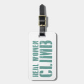 Étiquette À Bagage Les vraies femmes grimpent (Devant Vertical)