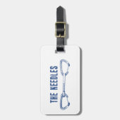 Étiquette À Bagage L'Escalade des aiguilles (Devant Vertical)