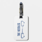 Étiquette À Bagage L'Escalade des aiguilles (Dos Vertical)