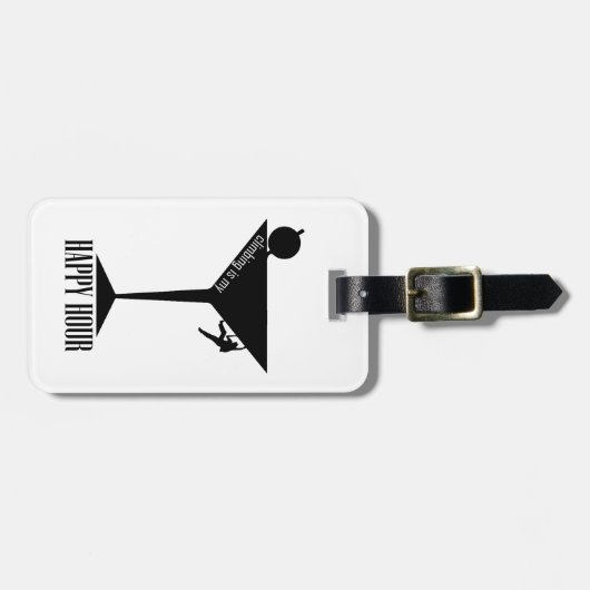 Étiquette À Bagage L'Escalade Est Mon Heureuse Heure (Devant horizontal)