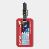 Étiquette À Bagage L'espace extra-atmosphérique de Krypto vers la mét (Devant Vertical)