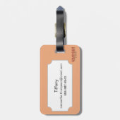 Étiquette À Bagage L'Espagne : Carte de Madrid, C1920 (Dos Vertical)