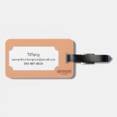 Étiquette À Bagage L'Espagne : Carte de Madrid, C1920 (Dos horizontal)