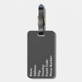 Étiquette À Bagage Let the adventure begin (Dos Vertical)