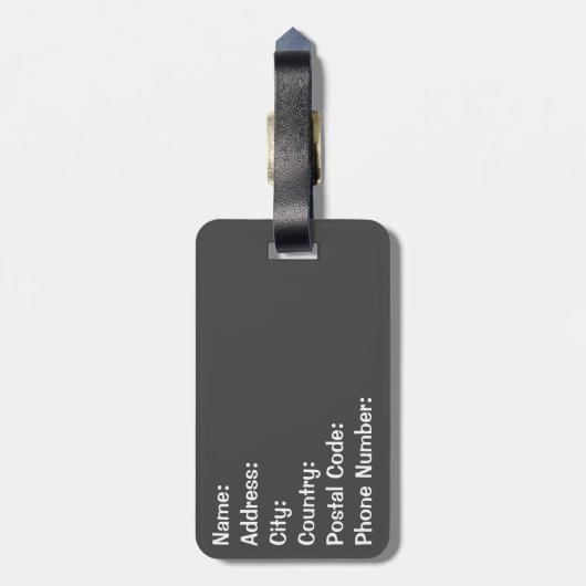 Étiquette À Bagage Let the adventure begin (Dos Vertical)