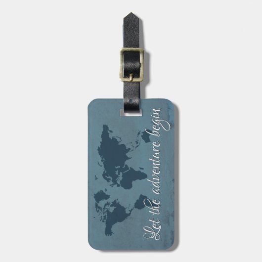 Étiquette À Bagage Let the adventure begin (Devant Vertical)