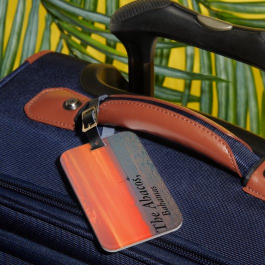 Étiquette À Bagage L'étiquette de bagage d'Abacos (Insitu Rectoal 1)