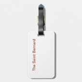 Étiquette À Bagage L'étiquette de bagage de St Bernard (Dos Vertical)