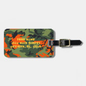 Étiquette À Bagage Lettrage orange de fusil de chasse de l'étiquette (Devant horizontal)