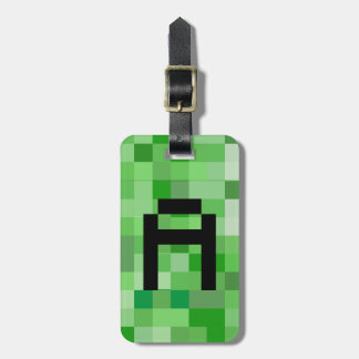 Étiquette À Bagage LETTRE INITIALE D'Halloween A RPG Gamer Pixel