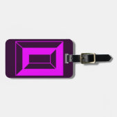 ÉTIQUETTE À BAGAGE LETTRE INITIALE MOMOGRAPHIQUE O (Devant horizontal)