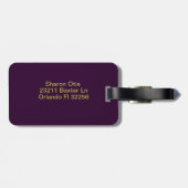 ÉTIQUETTE À BAGAGE LETTRE INITIALE MOMOGRAPHIQUE O (Dos horizontal)