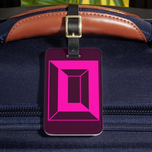 ÉTIQUETTE À BAGAGE LETTRE INITIALE MOMOGRAPHIQUE O (Insitu Rectoal 2)