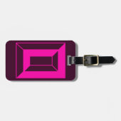 ÉTIQUETTE À BAGAGE LETTRE INITIALE MOMOGRAPHIQUE O (Devant horizontal)