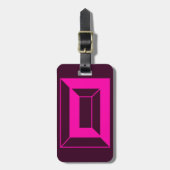 ÉTIQUETTE À BAGAGE LETTRE INITIALE MOMOGRAPHIQUE O (Devant Vertical)