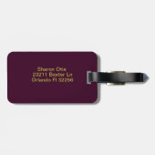 ÉTIQUETTE À BAGAGE LETTRE INITIALE MOMOGRAPHIQUE O (Dos horizontal)