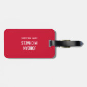 Étiquette À Bagage LETTRE JSU Classique de l'Université d'État de Jac (Dos horizontal)