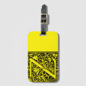 Étiquette À Bagage LETTRE MONOGRAPHIQUE ALGRAPHIQUE Z Balise bagage (Devant Vertical)