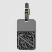 Étiquette À Bagage LETTRE MONOGRAPHIQUE ALGRAPHIQUE Z Balise bagage (Devant Vertical)