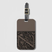 Étiquette À Bagage LETTRE MONOGRAPHIQUE ALGRAPHIQUE Z Balise bagage (Devant Vertical)