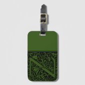 Étiquette À Bagage LETTRE MONOGRAPHIQUE ALGRAPHIQUE Z Balise bagage (Devant Vertical)