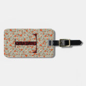 Étiquette À Bagage LETTRE MONOGRAPHIQUE FILMS T vert rouge (Devant horizontal)