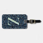 Étiquette À Bagage LETTRE MONOMOGRAPHIQUE MOYENNE CLASSIQUE Z bleu (Devant horizontal)