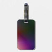 Étiquette À Bagage Lettre or Parties scintillant violet personnalisée (Dos Vertical)