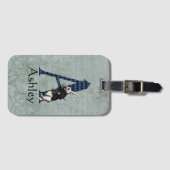 ÉTIQUETTE À BAGAGE LETTRE TAPIS BLANC A (Devant Horizontal)