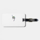 Étiquette À Bagage Lettre 'YOD' (Dos horizontal)