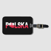 Étiquette À Bagage Lettres de la carte du drapeau polonais (Devant Horizontal)