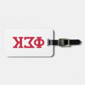Étiquette À Bagage Lettres Phi Sigma Kappa (Devant horizontal)