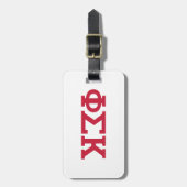 Étiquette À Bagage Lettres Phi Sigma Kappa (Devant Vertical)