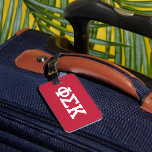 Étiquette À Bagage Lettres Phi Sigma Kappa