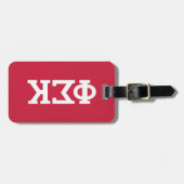 Étiquette À Bagage Lettres Phi Sigma Kappa (Devant horizontal)