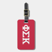 Étiquette À Bagage Lettres Phi Sigma Kappa (Devant Vertical)