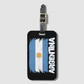 Étiquette À Bagage Lettres stylish Argentina Flag (Devant Vertical)