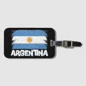 Étiquette À Bagage Lettres stylish Argentina Flag (Devant Horizontal)
