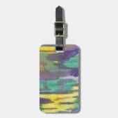 Étiquette À Bagage Levée Abstraite (Devant Vertical)