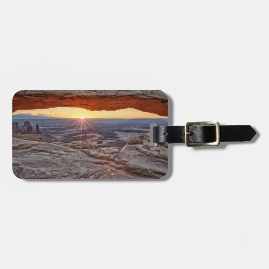 Étiquette À Bagage Lever de soleil à la voûte de MESA, parc national (Devant horizontal)