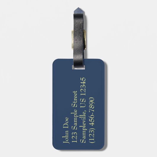 Étiquette À Bagage Lever du soleil à Sea III Océan Horizon (Dos Vertical)