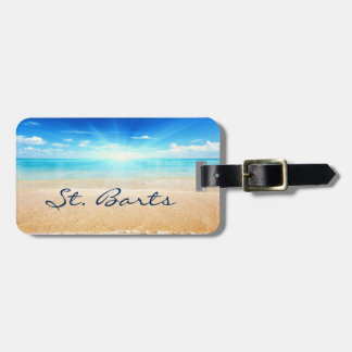 Étiquette À Bagage lever du soleil de la plage de St Barts