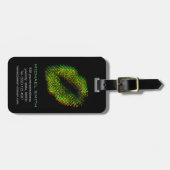 Étiquette À Bagage Lèvres d'art Abstrait moderne #13 (Devant horizontal)