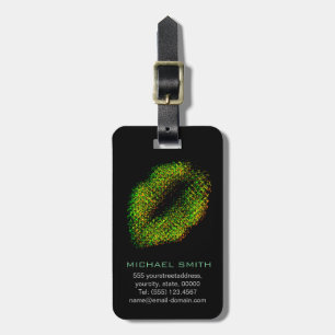 Étiquette À Bagage Lèvres d'art Abstrait moderne #13