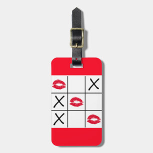Étiquette À Bagage Lèvres Tic Tac Toe