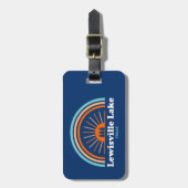 Étiquette À Bagage Lewisville Lake Texas Rainbow (Devant Vertical)