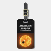 Étiquette À Bagage L'Exoplanet Wasp-107b Est Un Géant De Gaz (Devant Vertical)